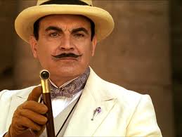 Poirot's telescope cane may be even less subtle than actual binoculars!